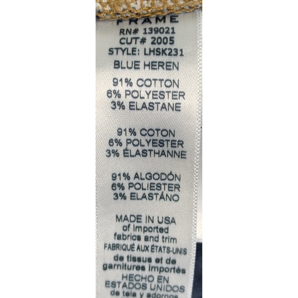 FRAME Jeans Womens Size 27 Waist 26 Le High Skinny Stretch Factory Distressed - Picture 8 of 10